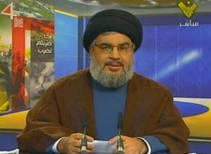 Hezbollah's Leader During The Speech